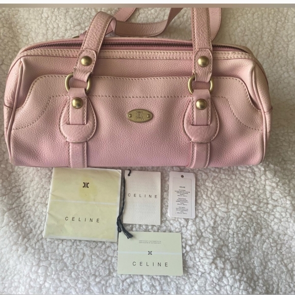 Celine Handbags - RARE CELINE TOTE IN LIGHT BLUSH